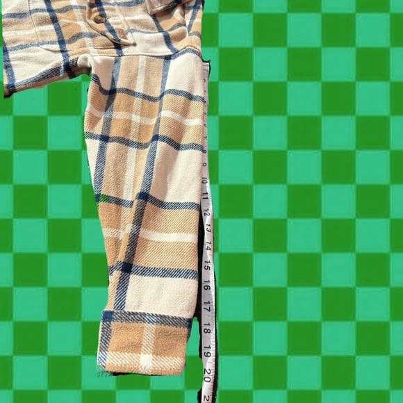 Dickies Tan and Blue Plaid Shirt Jacket - Picture 7 of 7